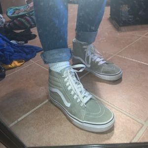 Vans Wasabi Green High Tops :D